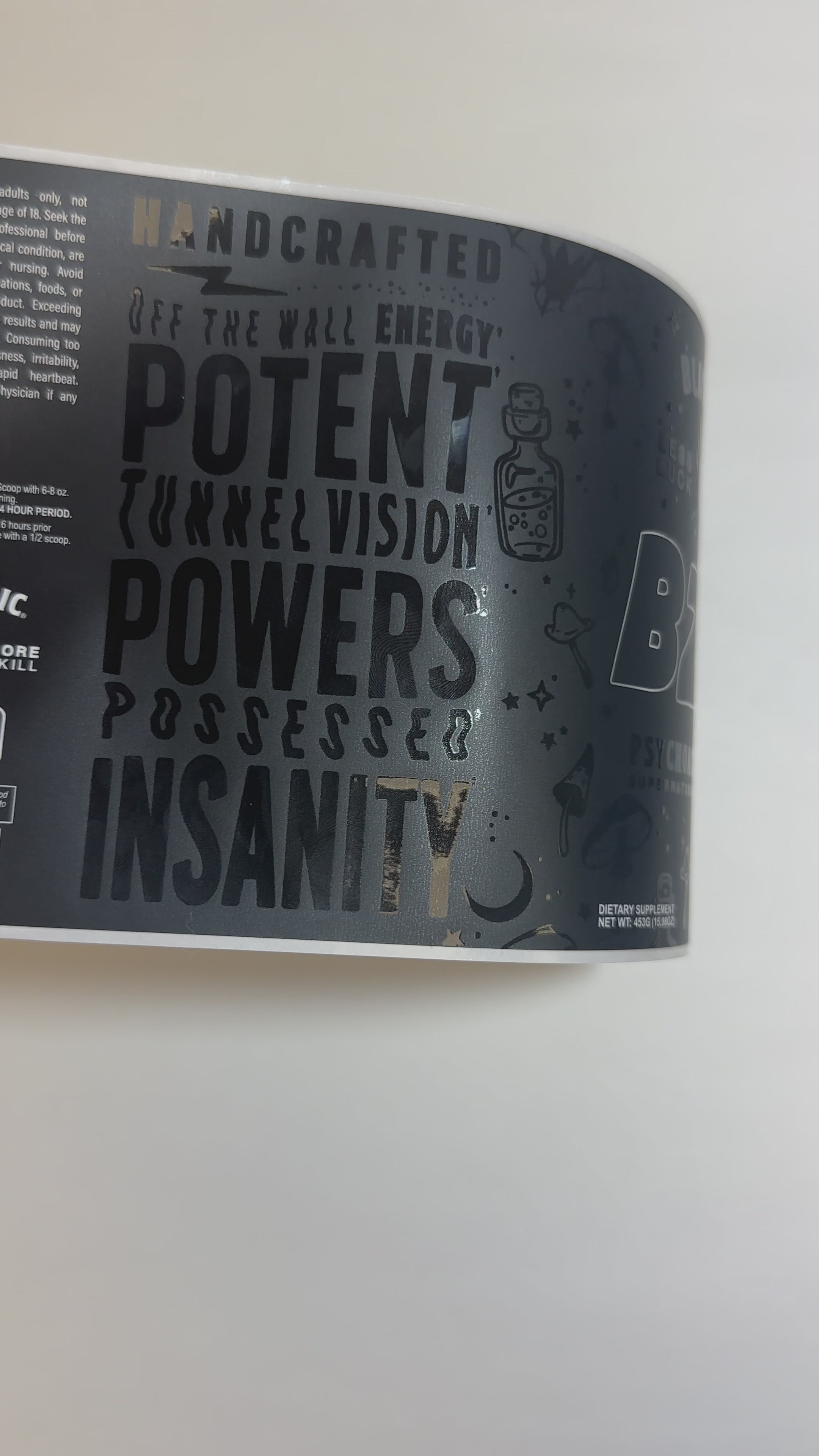 Load video: Label with matte laminate &amp; smooth